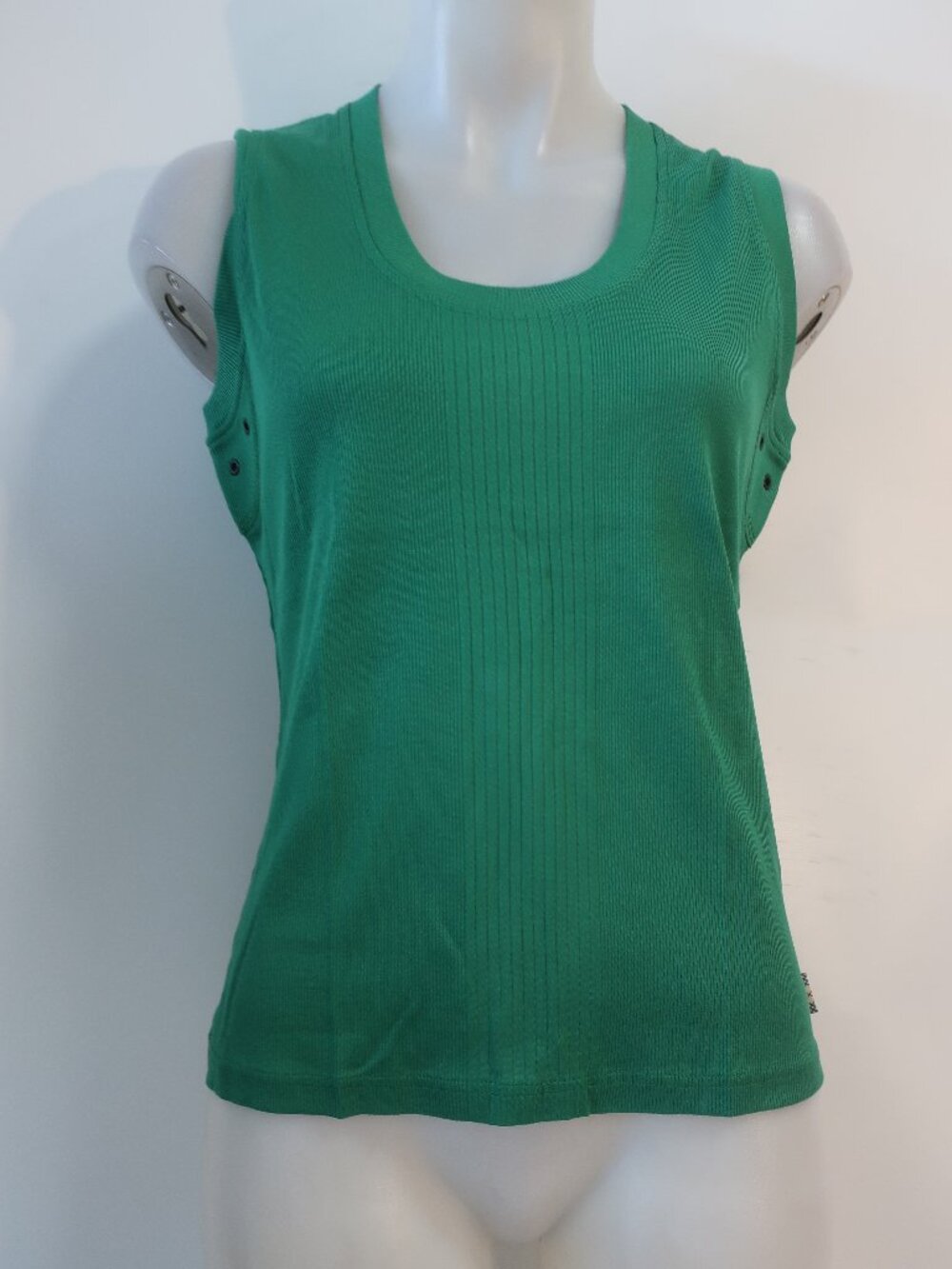 NWT Womens Burberry London Emerald Green (Item-20) Ribbed Tank Top L